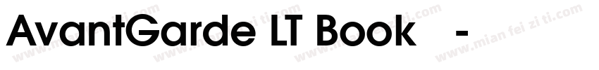 AvantGarde LT Book 常规字体转换